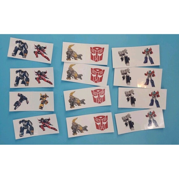Tranformers Tattoo Bundle Of 12 Teachers Prize Award Lot By Savi - Picture 1 of 6